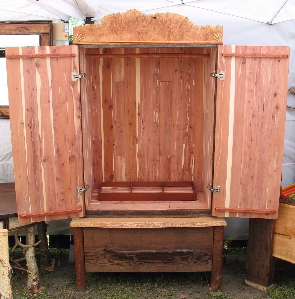 barn wood furniture, rustic armoire, horse theme